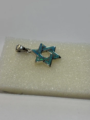 מגן דוד כסף 925 עיטורי אמייל