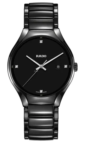 RADO TRUE - R27238722 לוח משובץ יהלומים מנגנון קוורץ
