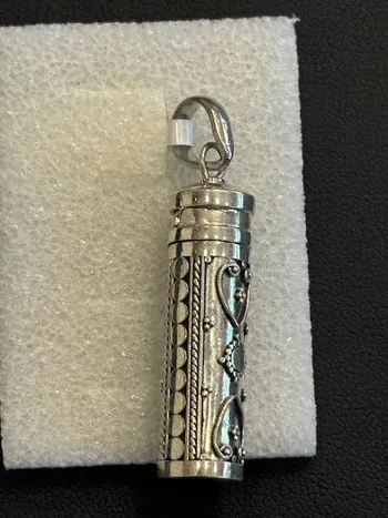 טליון כסף 925 מזוזה , ניתן להכניס לבפנים קלף ברכה