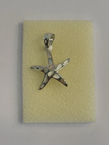 כוכב ים כסף 925 עיטורי אמייל