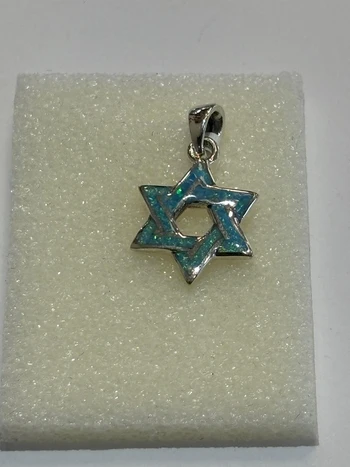 מגן דוד כסף 925 עיטורי אמייל